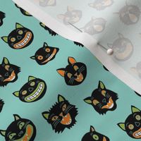 SMALL - halloween cat mask // cats, cat, spooky, scary, halloween fabric, black cat fabric - colors