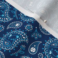 Retro Dog Paisley_Blue_50%Size