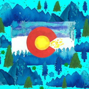 1 Yard Colorado watercolor