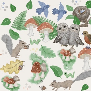 Woodland Owl And Friends