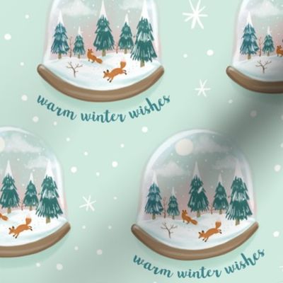 Fox Snow Globes