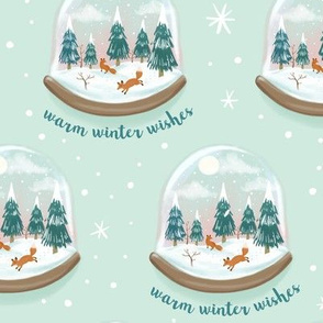 Fox Snow Globes