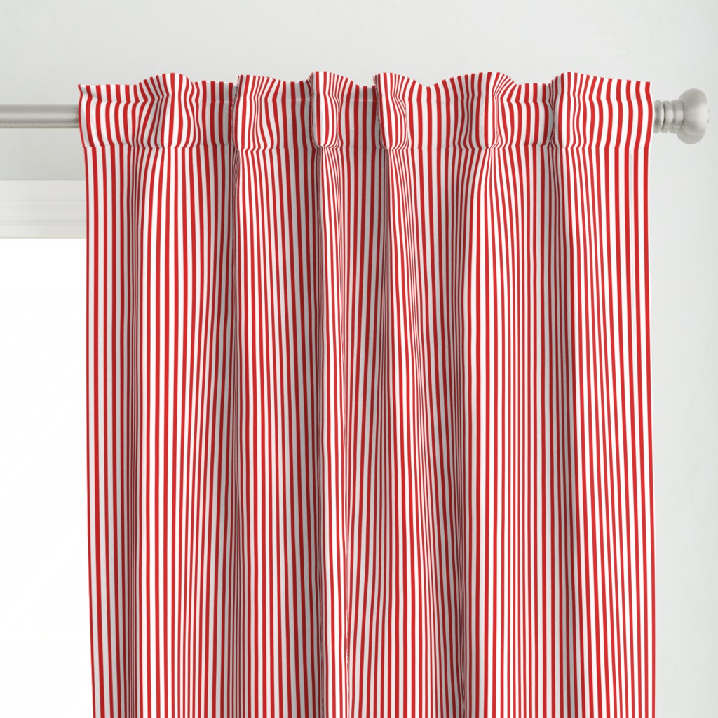 Coordinating Red Stripes on white