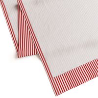 Coordinating Red Stripes on white