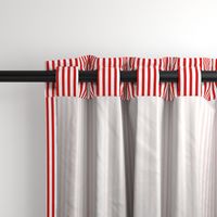 Coordinating Red Stripes on white
