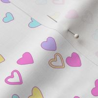 Doodle Hearts Coordinating Pastel