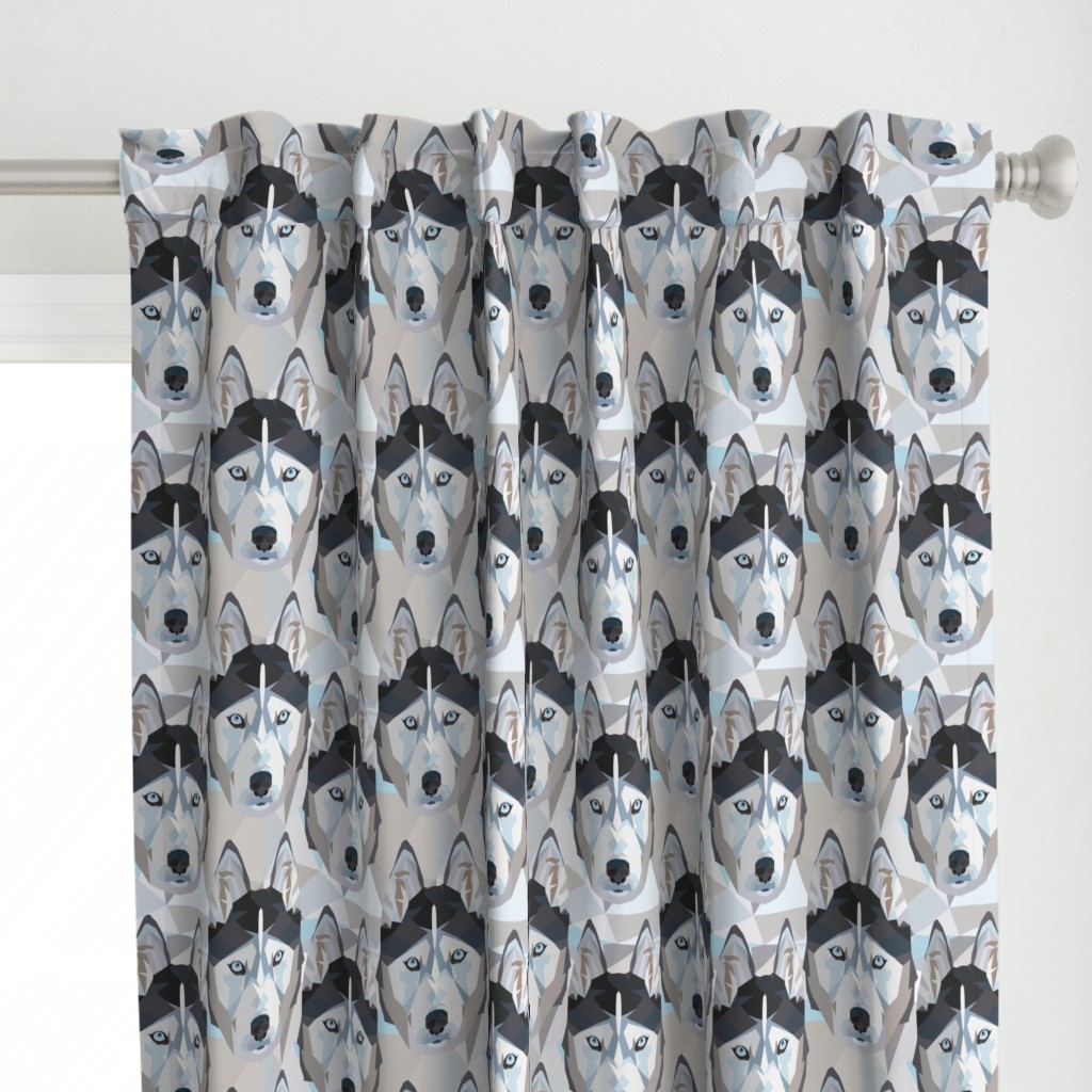 Husky fabric Siberian huskies