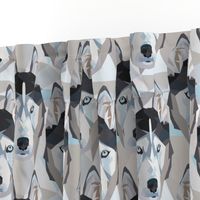 Husky fabric Siberian huskies