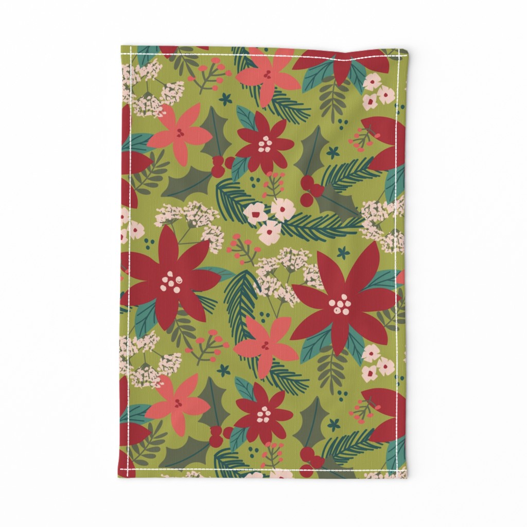 Holly Floral-Green