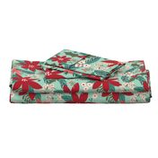 Holly Floral-Teal