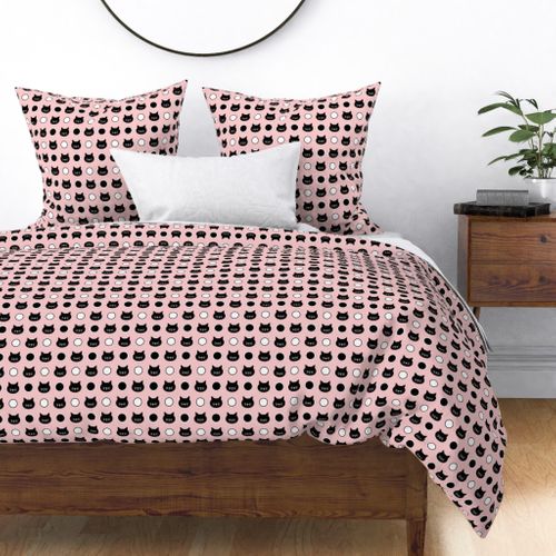 Cat Polka Dots in Pink 