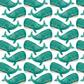jonah's whale // teal // small 