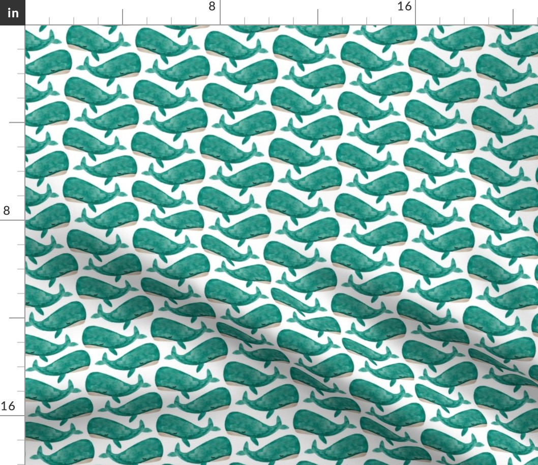 jonah's whale // teal // small 