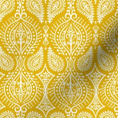 Marrakech - Paisley Goldenrod Yellow Regular Scale 