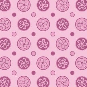 Super Pink Flower Dots!