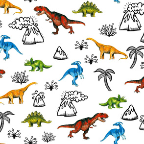 Happy Dinosaurs Map - Large