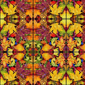 905. Autumn Leaves Abstract Pattern