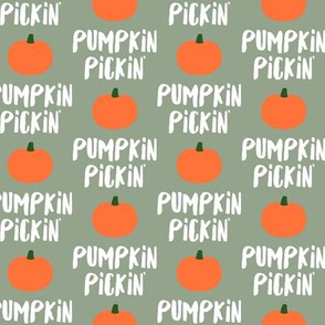 Pumpkin Pickin' - Sage - Fall - LAD19
