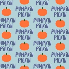 Pumpkin Pickin' - Blue on Blue - Fall - LAD19
