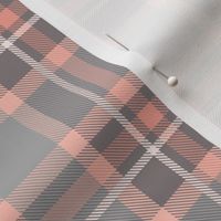 Peach and Brown Plaid V.05