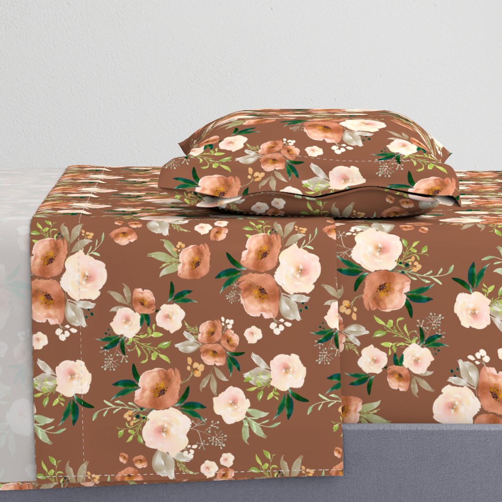 Fall Santa Fe Watercolor Florals // Leather