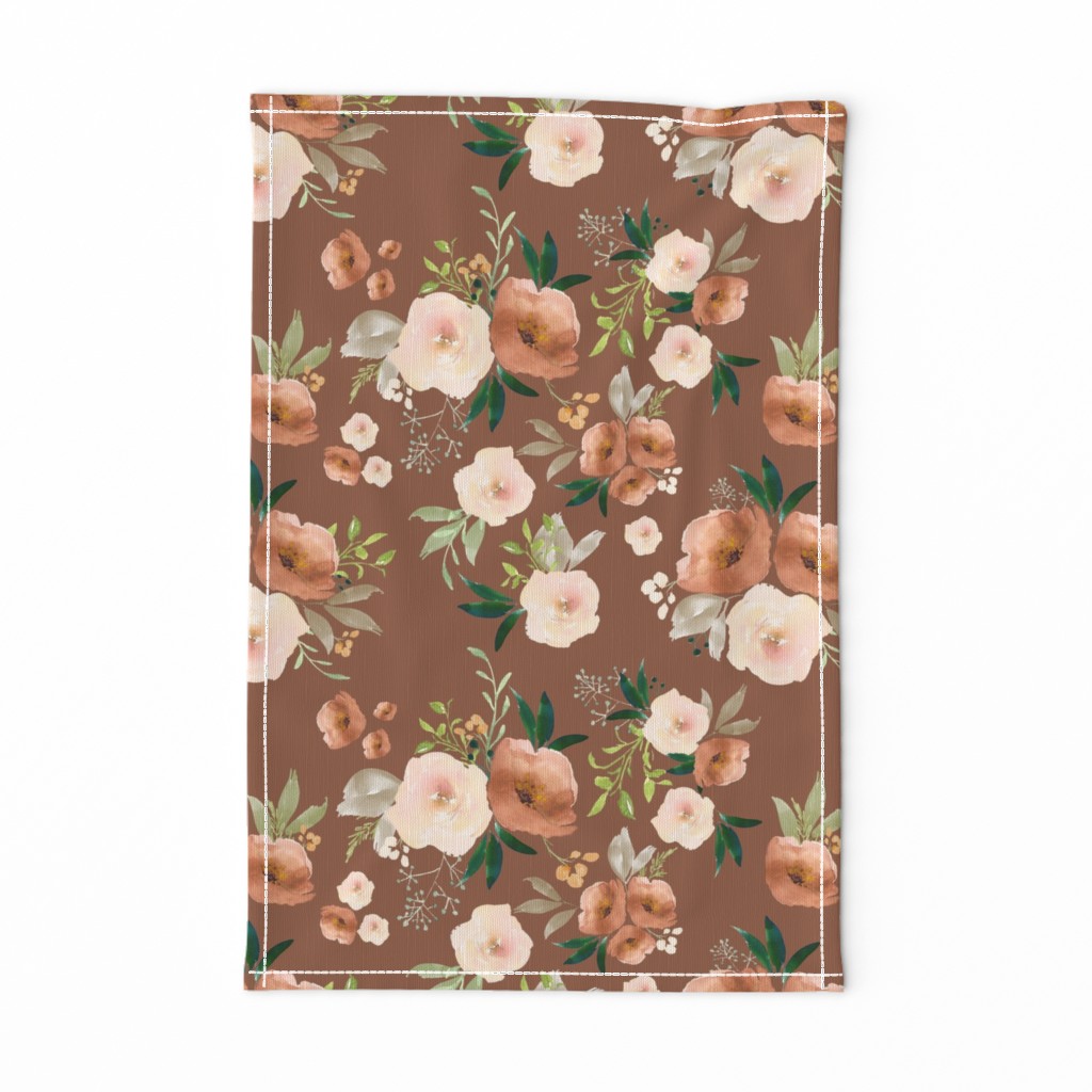 Fall Santa Fe Watercolor Florals // Leather