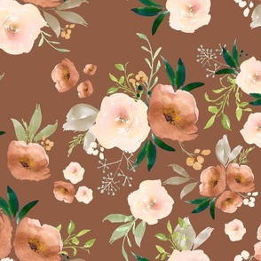 Fall Santa Fe Watercolor Florals // Leather