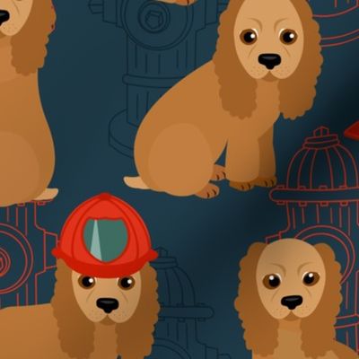 Cocker Spaniel - Fireman Dogs