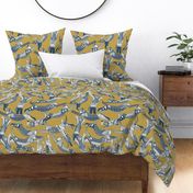 cat party gold navy large