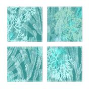 Seaweeds White on Teal 150