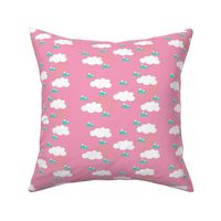 baby nursery clouds Pink