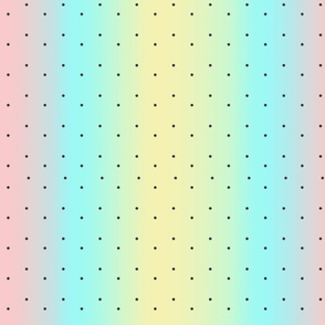 Pastel Rainbow Polka Dots