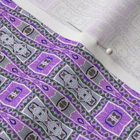 Retro Fifties Purple Vertical Stripe