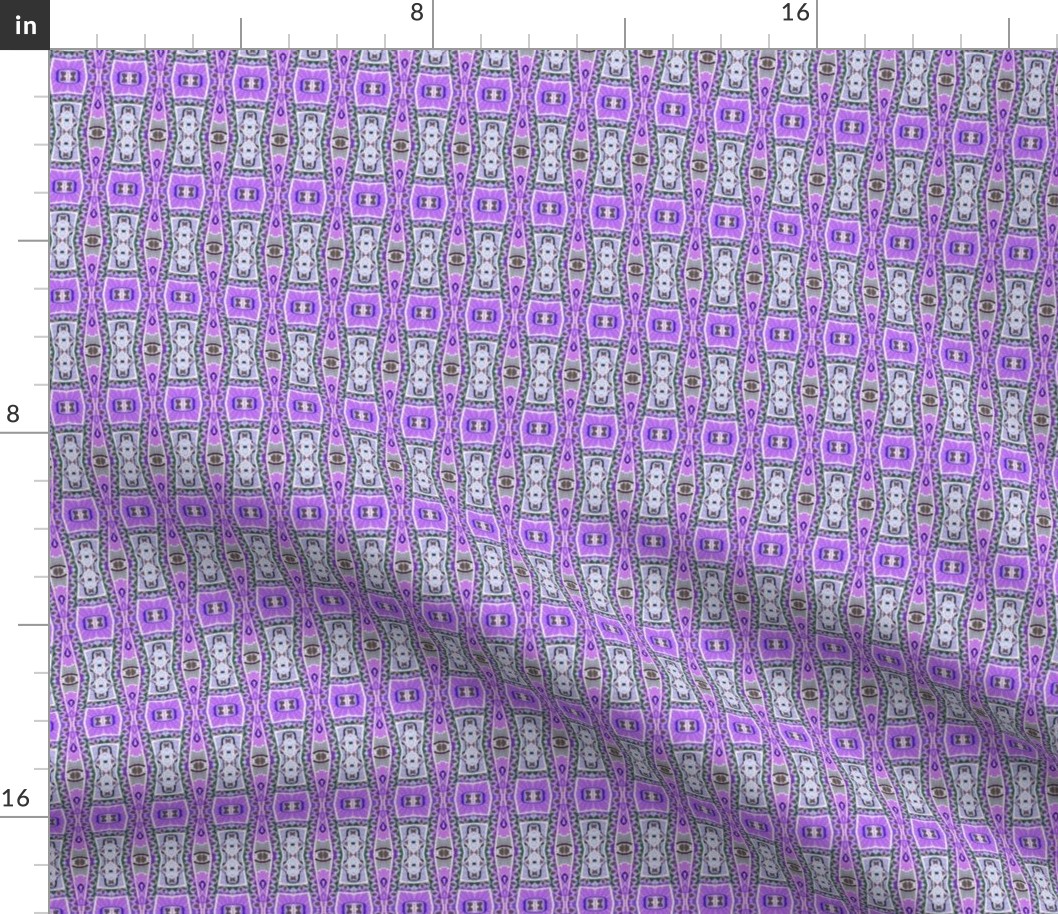 Retro Fifties Purple Vertical Stripe