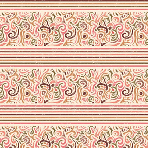 Rose Flourishes and Stripes