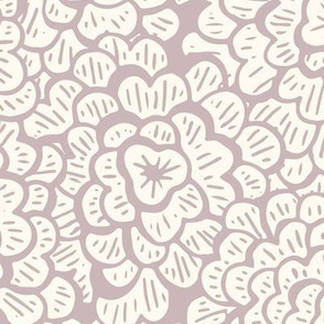 Whimsical Floral - Cowgirl Tan - Large Scale