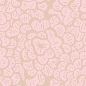Whimsical Floral - Blush - Large Scale