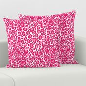 Electric Leopard  // Hot Pink on White