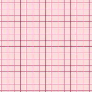 Sweet Cherry Grid of Cherry Pink Delight on A Whisper of Pink