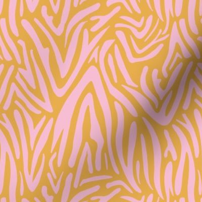 Minimal zebra wild life lovers abstract animal print monochrome trend ochre yellow pink