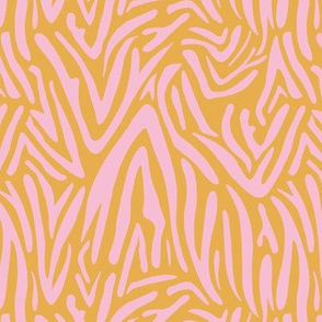 Minimal zebra wild life lovers abstract animal print monochrome trend ochre yellow pink
