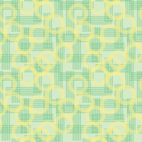 Green and Yellow Seamless Background Pattern