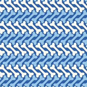 Herring-BONE stripes/dark blue/small