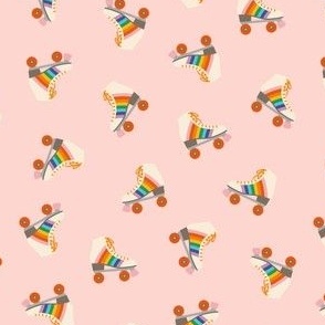 Rainbow Rollerkate Toss - Soft Pink