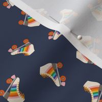Rainbow Rollerskate Toss - Navy