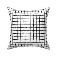 basic freehand check - 1 inch grid - white & black
