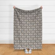 working dogs fabric - working dogs group fabric, dog fabric, dogs fabric, working dogs design  - grey