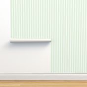 Trendy Large Spearmint Mint Pastel Green French Mattress Ticking Double Stripes