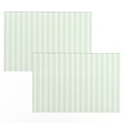 Trendy Large Spearmint Mint Pastel Green French Mattress Ticking Double Stripes