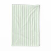 Trendy Large Spearmint Mint Pastel Green French Mattress Ticking Double Stripes